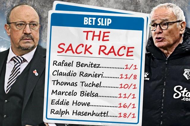 英超下位离任主帅赔率榜:法尔克居首,埃迪豪次席、斯洛特第五